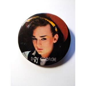 Boy George Culture Club Pin Badge Button Pinback 1980s Vintage Retro New Wave